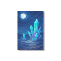 Vattenfärgsöknaten med kristaller