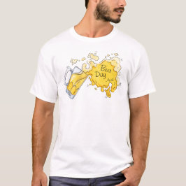 Vattenfärgsöl för öldagen t shirt