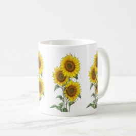 Vattenfärgsolros Kaffemugg