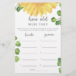 Vattenfärgsolrossen Hur gammal var möhippan?