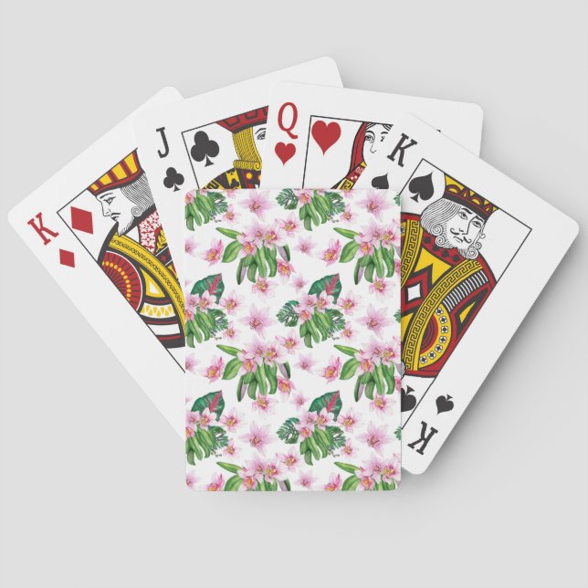 Vattenfärgsordning - design 30 casinokort (Baksidan)