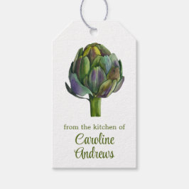 Vattenfärgsorganisationskota Presentetikett