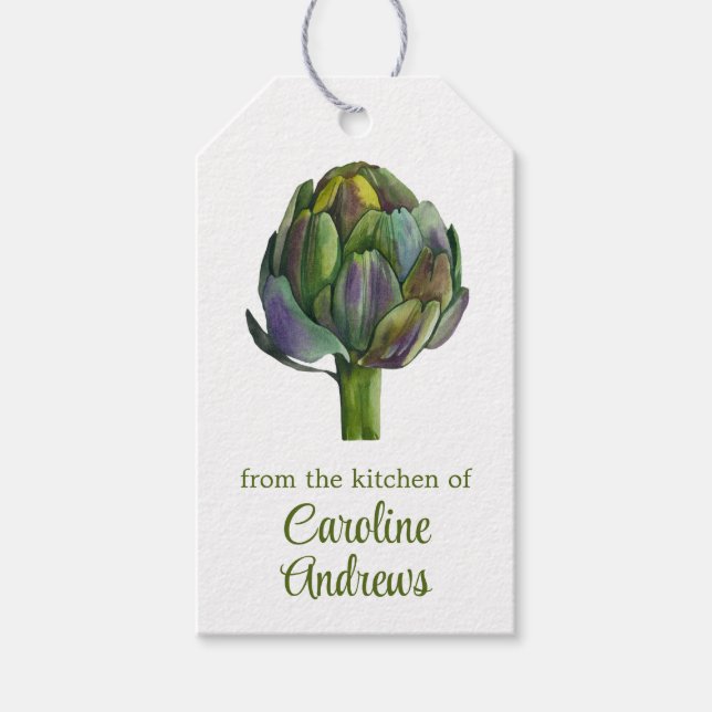 Vattenfärgsorganisationskota Presentetikett (Framsidan)