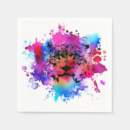 Vattenfärgsöverhuvud Pappersservett