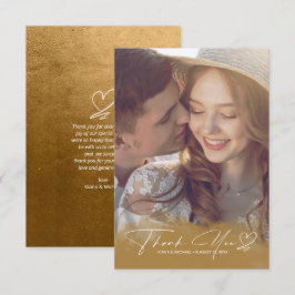 Vattenfärgsövertoning Tack Höst Guld ID786 Kort