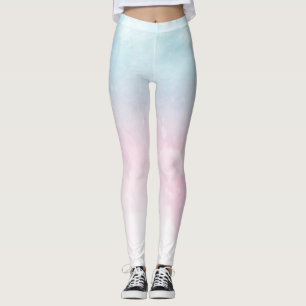 vattenfärgsövertoningsformar i form av sammanfogni leggings
