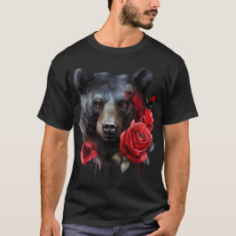 Vattenfärgspalt Bear Tee Shirt