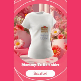 Vattenfärgspancake-Mamma som ska T Shirt