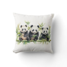 Vattenfärgspanda Bear Triples