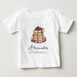 Vattenfärgspannkakor Födelsedagsfest T Shirt
