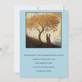 Vattenfärgspar i Kärlek under 1600-talet och Stil Inbjudningar