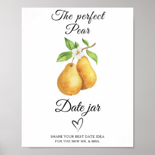 vattenfärgspäron möhippa Nattidéer Poster