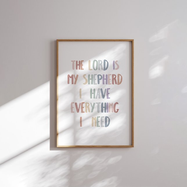 Vattenfärgspastel Herren är min poster (Skapare uppladdad)