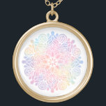 *~* Vattenfärgspastel Rainbow Mandala Andlig Guldpläterat Halsband<br><div class="desc">GULD-PLACERADE MANDALA PASTEL NECKLACE - för värmare, uppvärmning, energiläkning* Energy Enhanced Gift Card - Vattentärfärgad uppvärmning Vackra RAINBOW PASTEL ENKELT MINIMAL MANDALA mjuk Esoteric Andlig Metaphysical New Age GULD PLATED PASTEL MANDALA NECKLACE Den här mjuka MANDALA-designen kommer att fungera bra för att profilera företag som"yogalärare, massageterapeuter, energiarbetare, ljusarbetare, hälso- och...</div>