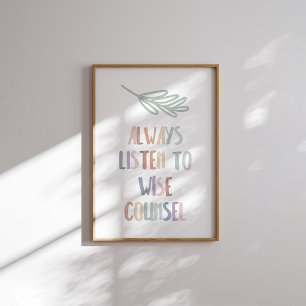 Vattenfärgspastellen lyssnar alltid klokt på poste poster