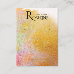 vattenfärgspenselavläsningsVisning Rosa guld Visitkort