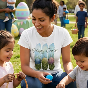 Vattenfärgspenseldrag Påskägg T Shirt