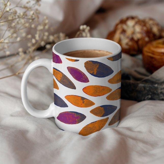 Vattenfärgspenseldrag - rosteffekt kaffemugg (Skapare uppladdad)