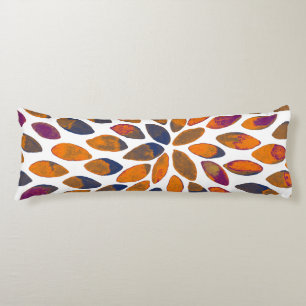 Vattenfärgspenseldrag - rosteffekt kroppskudde