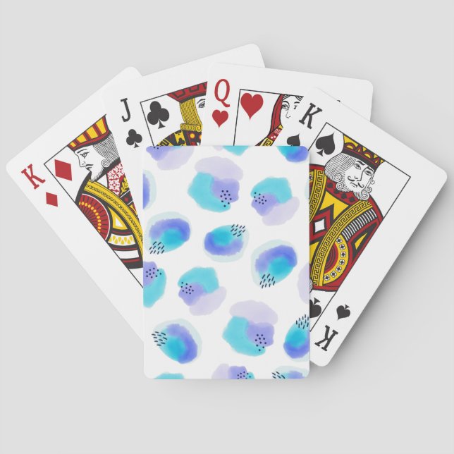 Vattenfärgspenslar Casinokort (Baksidan)