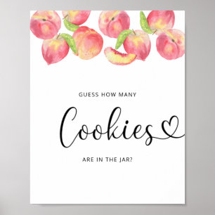 Vattenfärgspersikor anger hur många cookies som fi poster