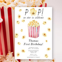 Vattenfärgspets över Barns födelsedag Party