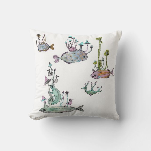 Vattenfärgspiller Kudde (Framsida)