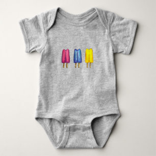 Vattenfärgspopsikler Två pop-poppops Ice Lollies T-shirt
