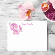 Vattenfärgsprodukter Rosa Orchids Personalize