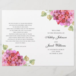 Vattenfärgsprogram för blommor i rosa. Blommigt br