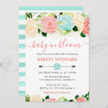 Vattenfärgsprogram för Rosa och moderblommor, baby