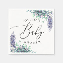 Vattenfärgsprogram lila lavender blommigt babydusc