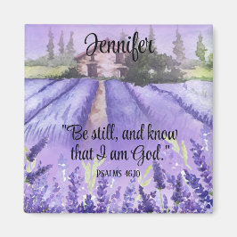 Vattenfärgsprovence Lavender Uppmuntra skript Magnet