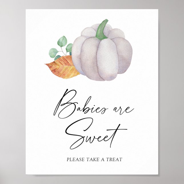 Vattenfärgspumpa - spädbarn är söt poster (Framsidan)