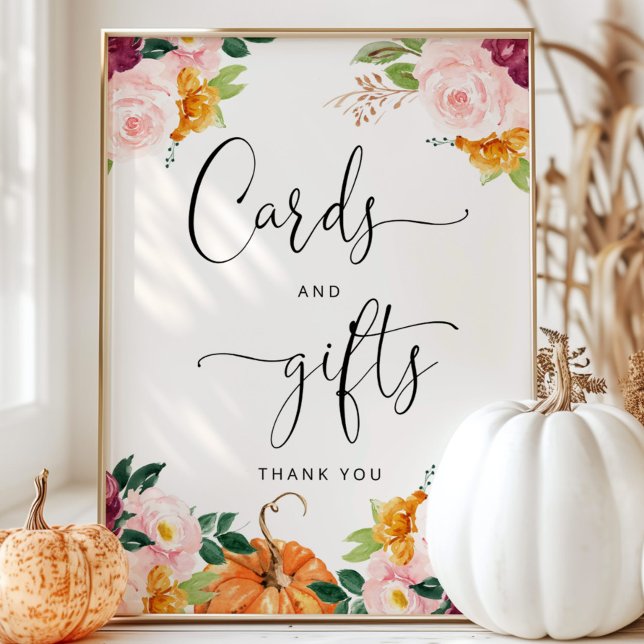 Vattenfärgspumpar för blommigt och presentkort poster (Skapare uppladdad)