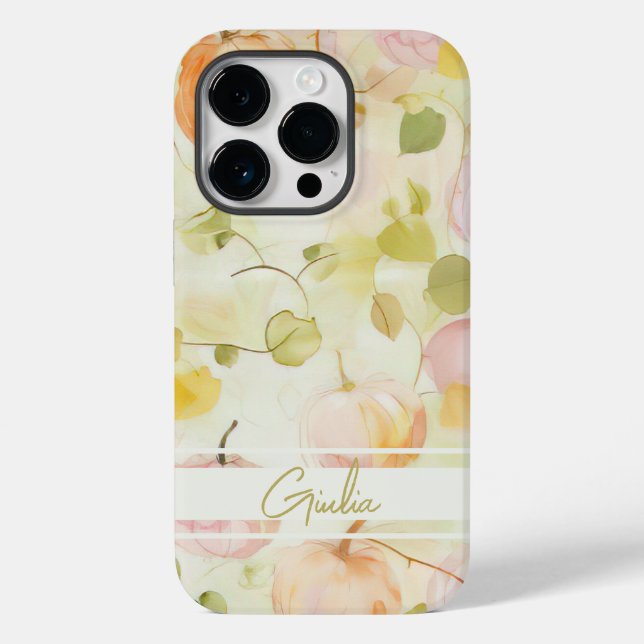 vattenfärgspumpdockans falldesign med namn (Baksida)