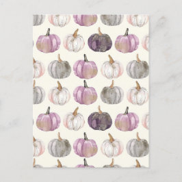 vattenfärgspumpfall mönster vykort