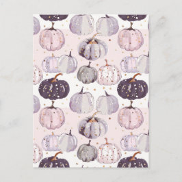 vattenfärgspumpfall mönster vykort