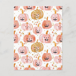 vattenfärgspumpfall mönster vykort