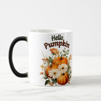 Vattenfärgspumpkin Höst löv Magisk Mugg