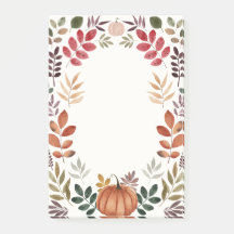 Vattenfärgspumpkin och Höst löv