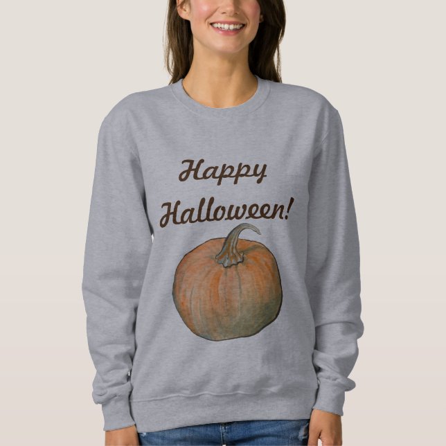 Vattenfärgspumpkin T Shirt (Framsida)