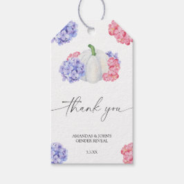 Vattenfärgspumpkin - tack för att genderna visas presentetikett