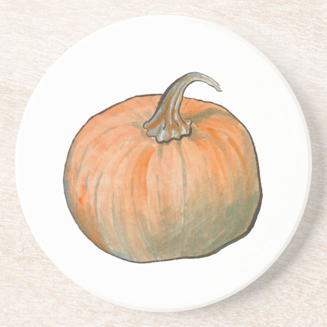 Vattenfärgspumpkin Underlägg (Framsidan)