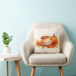 Vattenfärgspumpor och kaffe kudde