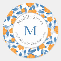 Vattenfärgspumpor och Löv Mönster-etiketter