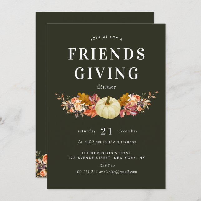 vattenfärgspumpor som ger firande inbjudningar (Fram/baksida)