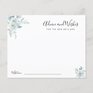 vattenfärgsråd för blåa blommor och önskemål-kort