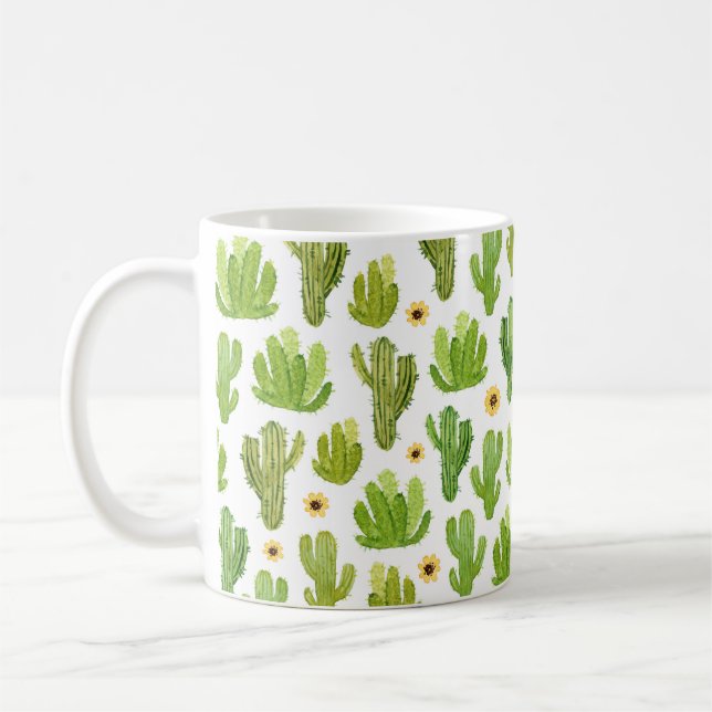 Vattenfärgsräknare utan mönster kaffemugg (Vänster)
