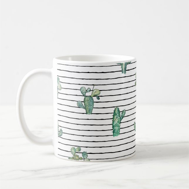 Vattenfärgsräknare utan mönster kaffemugg (Vänster)